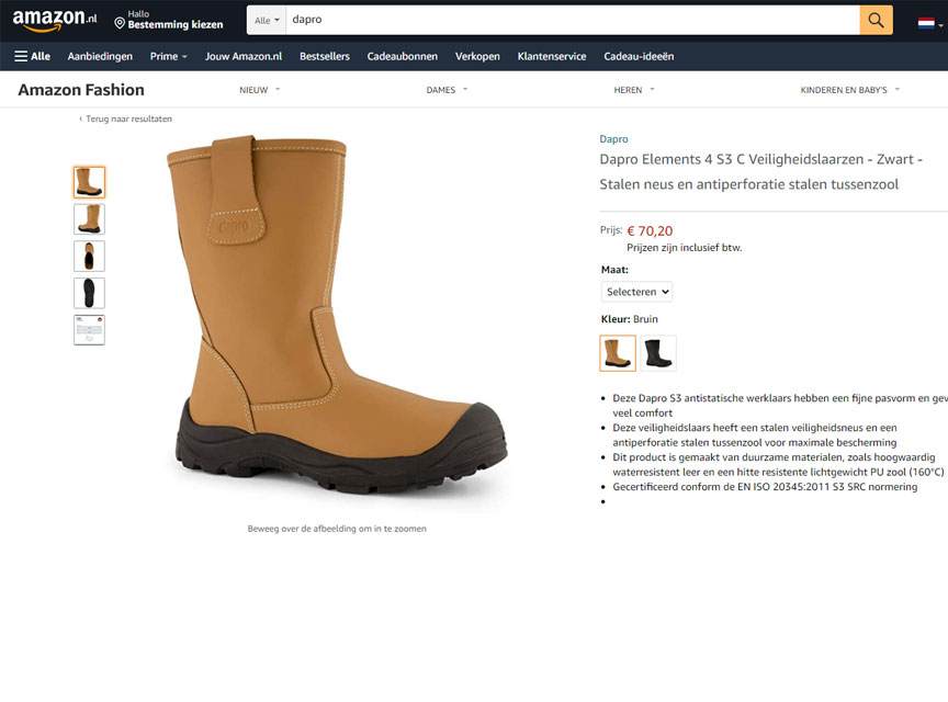 Dapro veiligheidsproducten zijn nu verkrijgbaar op Amazon.nl!