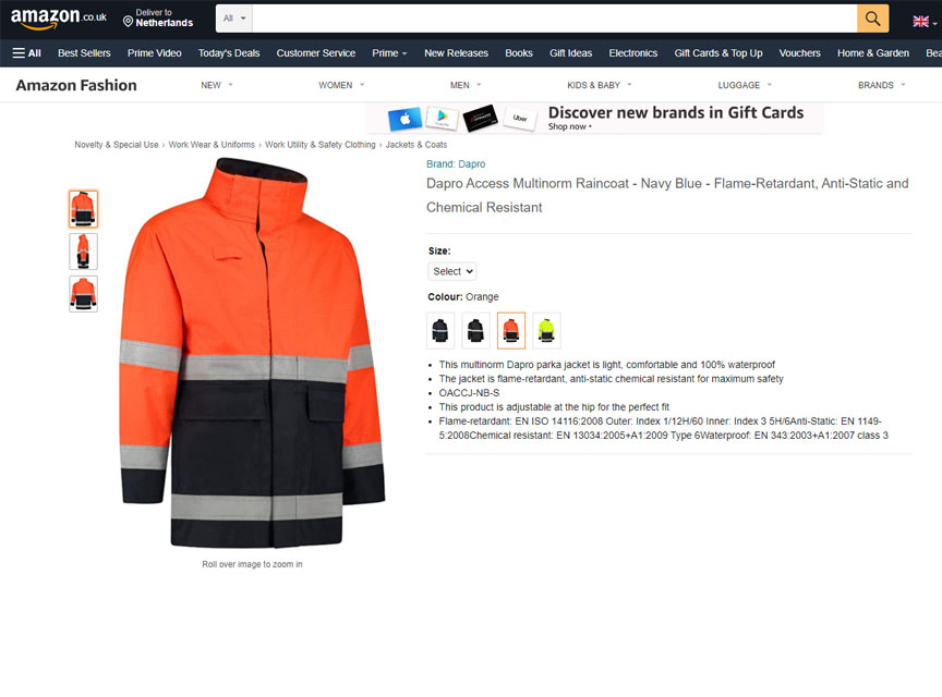 Dapro veiligheidsproducten zijn nu verkrijgbaar op Amazon.co.uk!