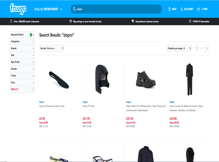 Onze Dapro veiligheidsproducten zijn nu verkrijgbaar op Fruugo.com!